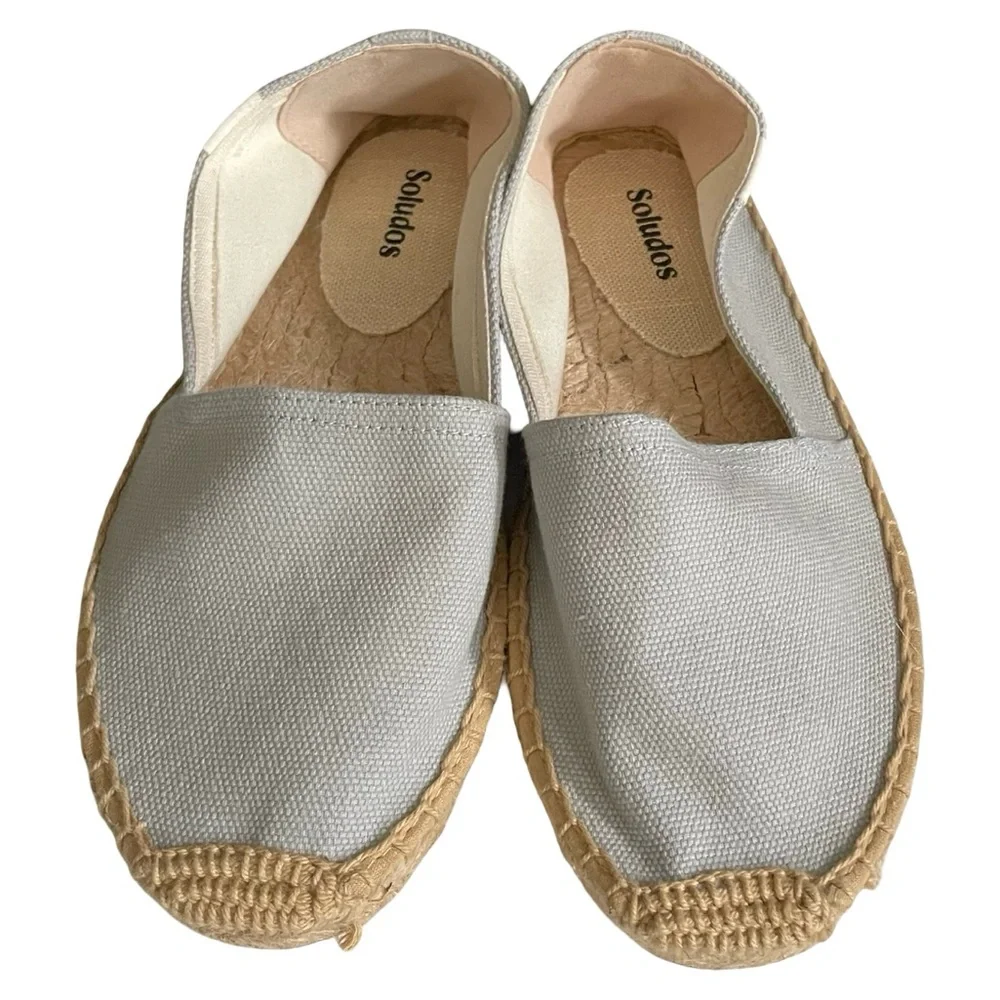 Soludos Dali Espadrilles in Chambray Size 5